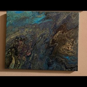 “Torture” Original Pour Painting on canvas